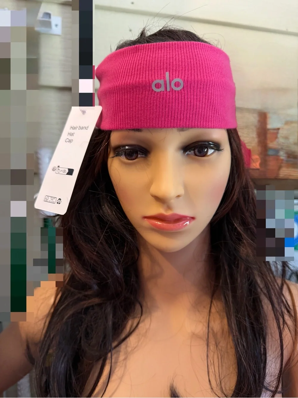 ALO Yoga Hot Pink Ribbed Stretch Headband